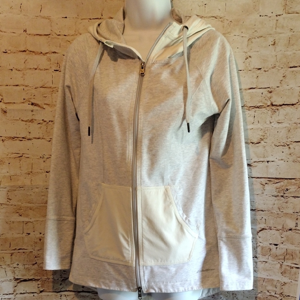 Eddie Bauer Women's Gray Zip-Up Hoodie Size S